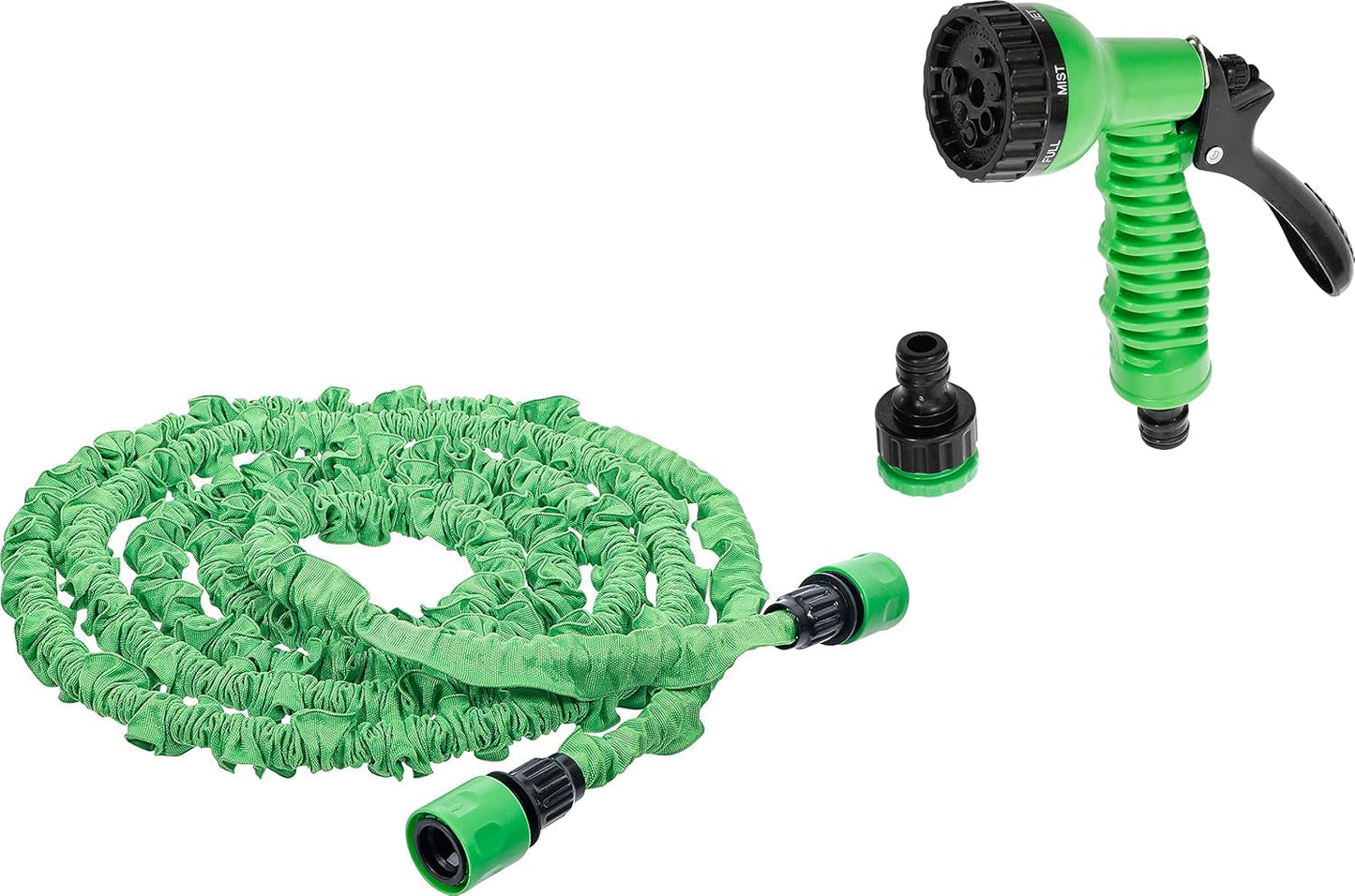 BGS doe-het-zelf 70903 | Waterslang | Textiel | Flexibel | met tuindouche met 7 functies | 3-10 meter