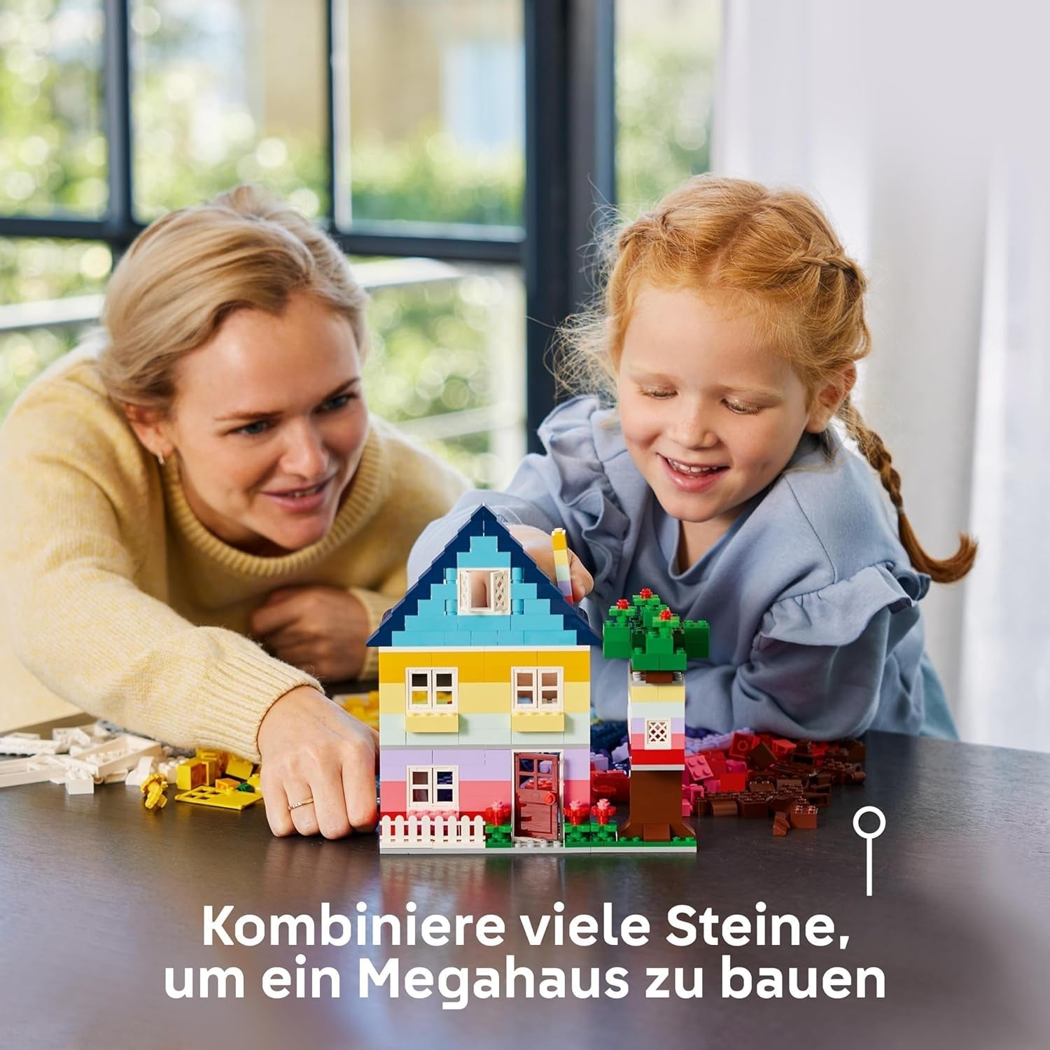 LEGO Classic Creatieve Huizen, bouwstenenset voor kinderen, 850 stenen bouwspeelgoed, huizenbouwspeelgoed met accessoires, cadeau voor jongens en meisjes vanaf 4 jaar 11035 Bouwsets Beuche bij LEGO-Store