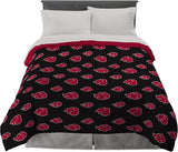 Franco Naruto Anime Akatsuki-patroon Zacht microvezel beddengoed Dekbed Queen, (officieel Naruto-product) Dekbedden en quilts Naty Shop Naruto Queen