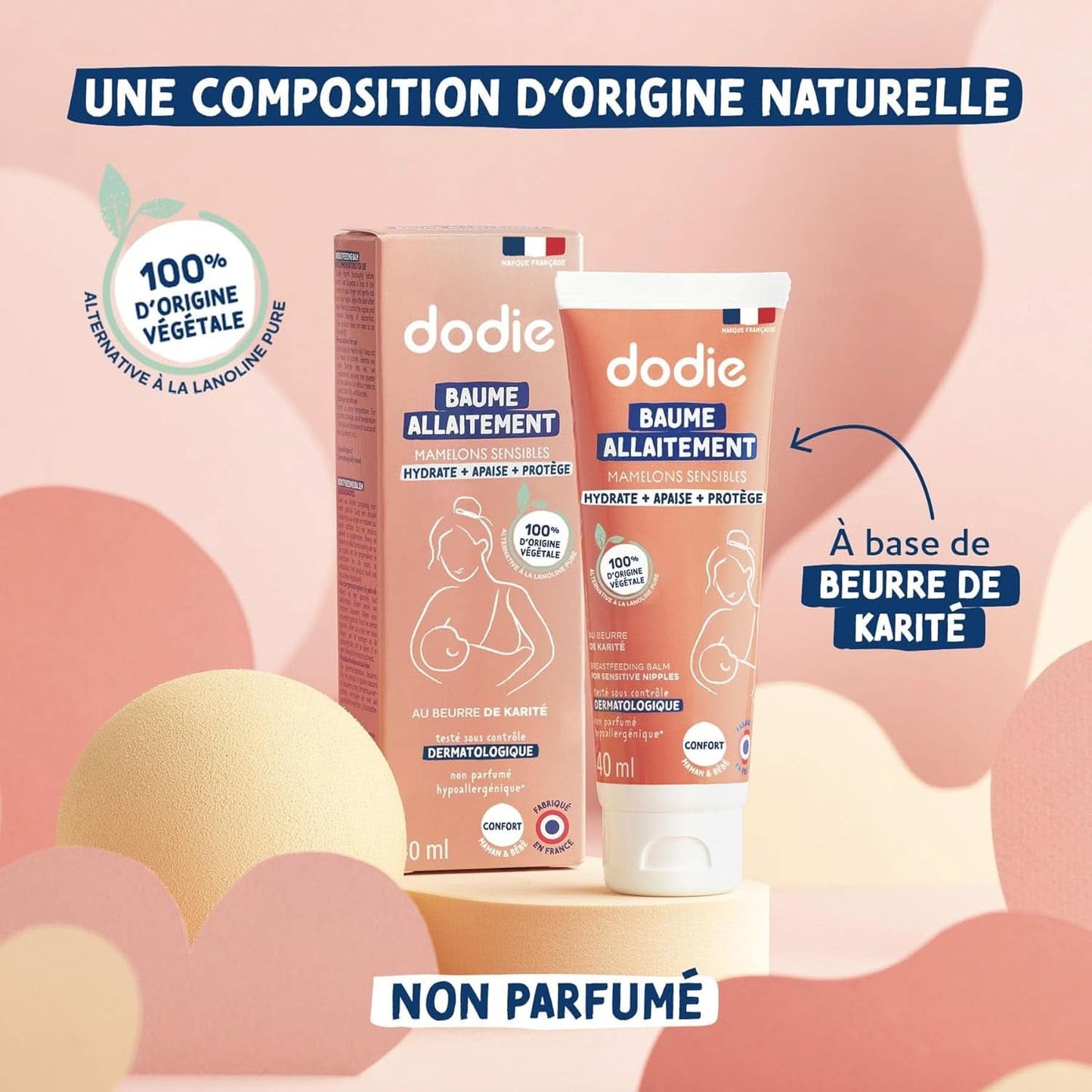 Tepelcrème met plantaardige lanoline, 40 ml Accessoires voor voeding en borstvoeding Bebe Naty Shop