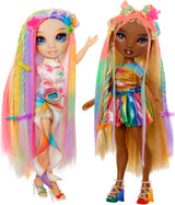 Rainbow High Haarkrijt & Stylingpop - Meline - 28 cm regenboog en goud wasbare haarkrijtpop, kleuren, stylen, spelen, uitspoelen en herhalen, voor kinderen van 4-12 jaar
