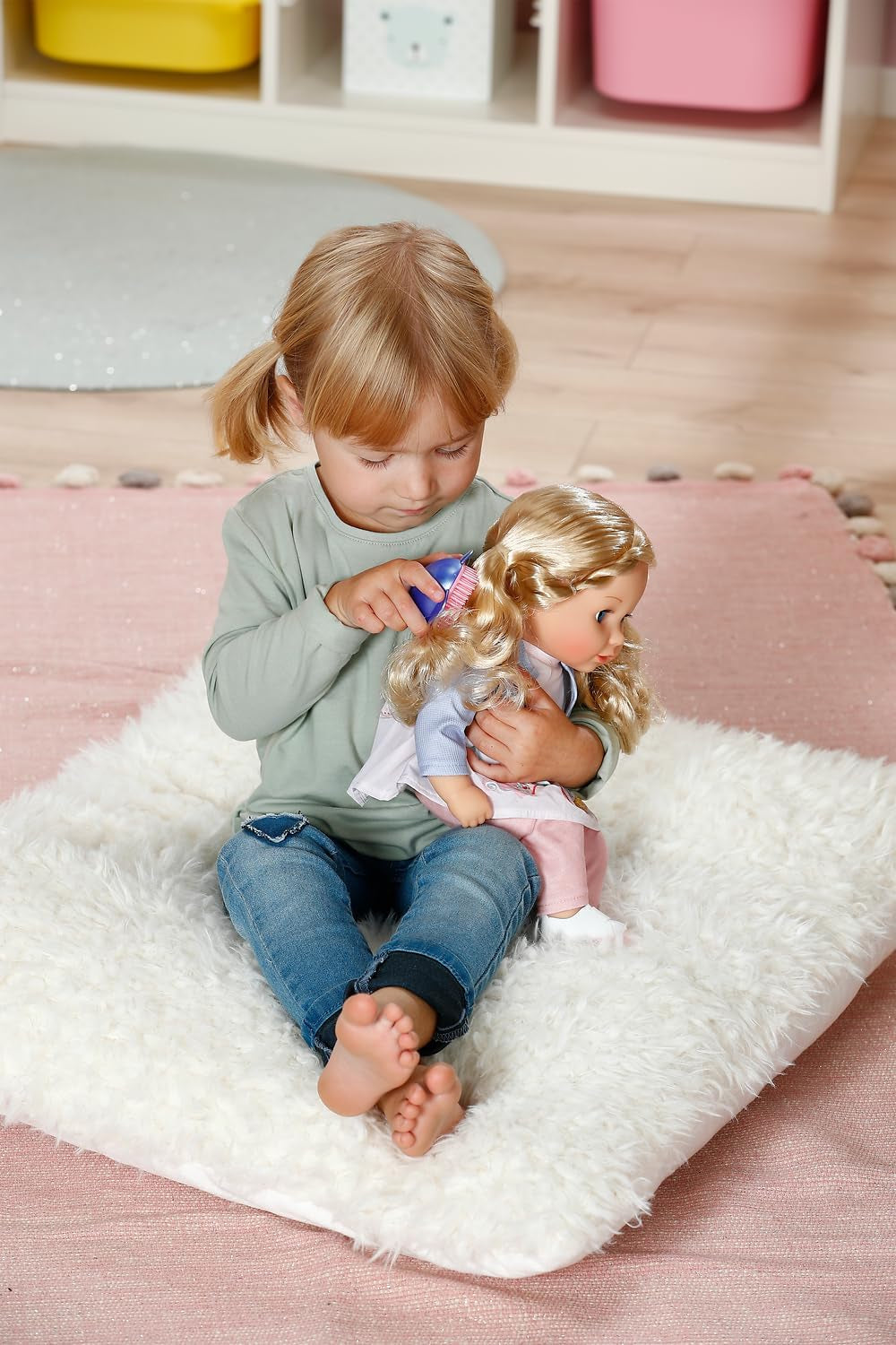 BABY born Sophia Rose - zachte pop van 36 cm - Pop met hoogwaardig blond haar en slaperige ogen - Geschikt voor kinderen vanaf 1 jaar