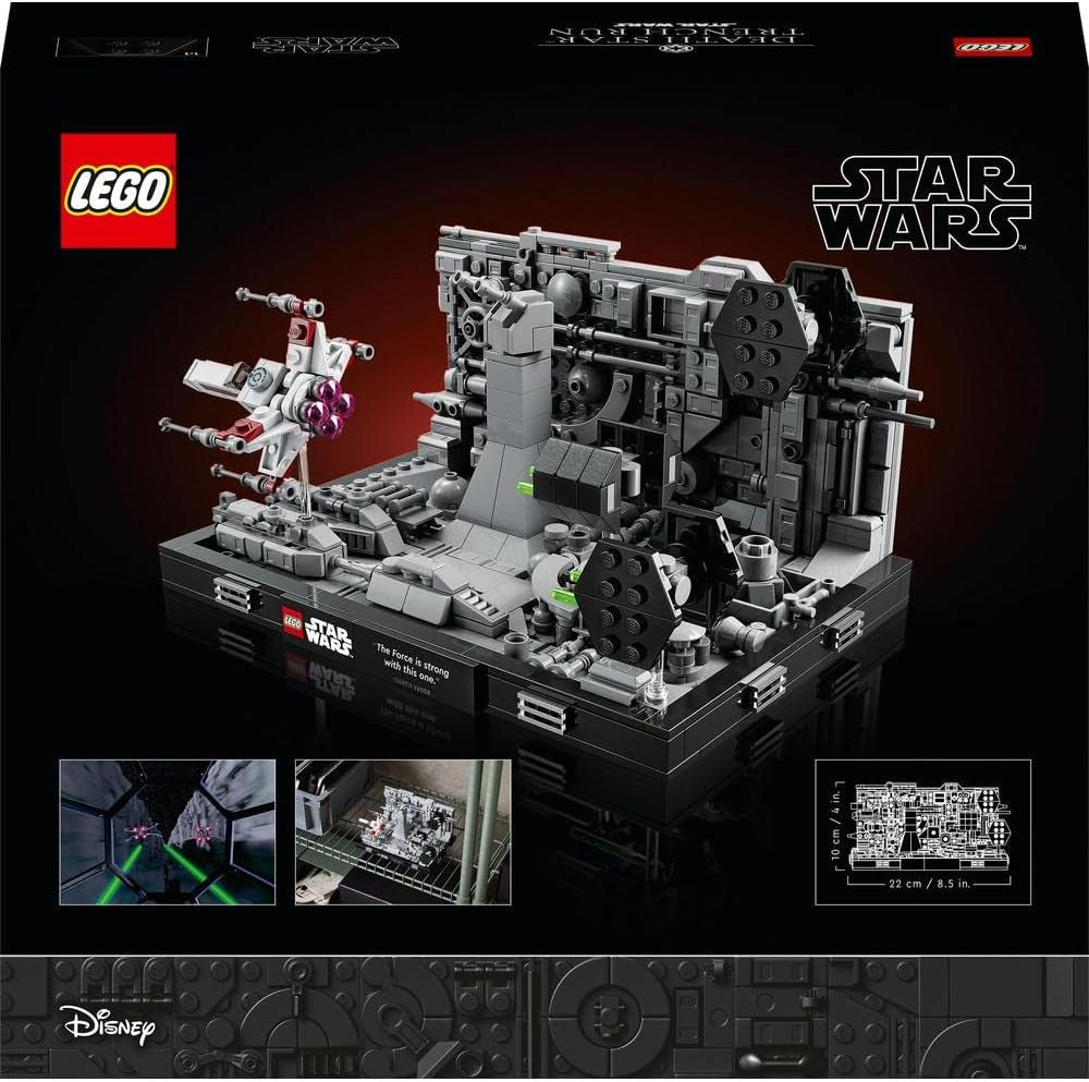 LEGO 75329 Star Wars Death Star Trench Run Diorama-set, Luke Skywalker's X-Wing-model voor volwassenen, A New Hope Fan-merchandise, kamerdecoratie, cadeaubouwsets bij LEGO-Store