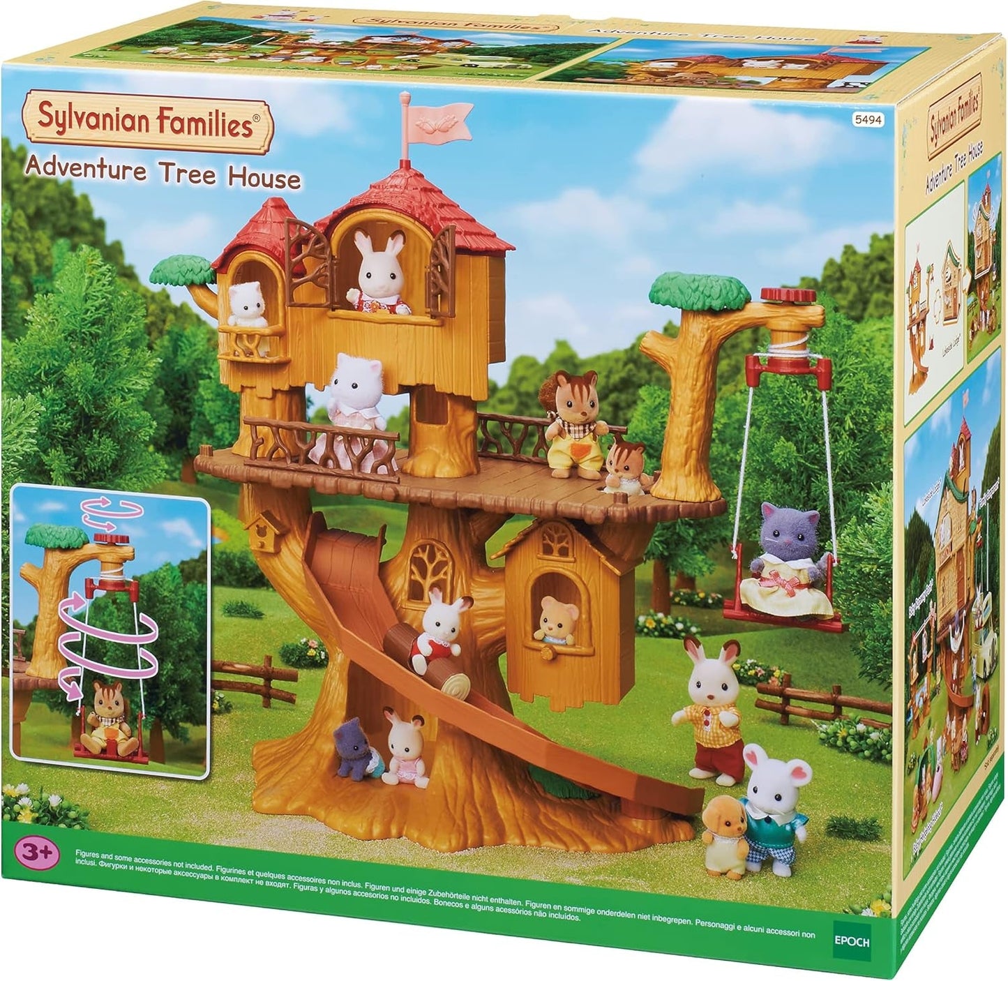 Sylvanian Families 5494 Adventure Tree House - Poppenhuisspeelset Poppenhuizen Naty Shop