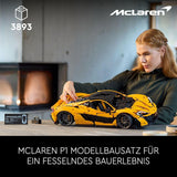 LEGO Technic Mclaren P1 Supersportwagenset voor volwassenen Autofans Cadeau V8-zuigermotor 7-versnellingsbak Schaalmodelauto Speelgoedautoset 42172 Bouwsets Bekijk de LEGO-Store