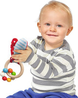Eichhorn 100017045 - Baby starter/cadeauset met maraca, speelgoed met geluid en speelgoed met konijnenpatroon, 3 stuks, vanaf 3 maanden Speelgoed Bebe Naty Shop