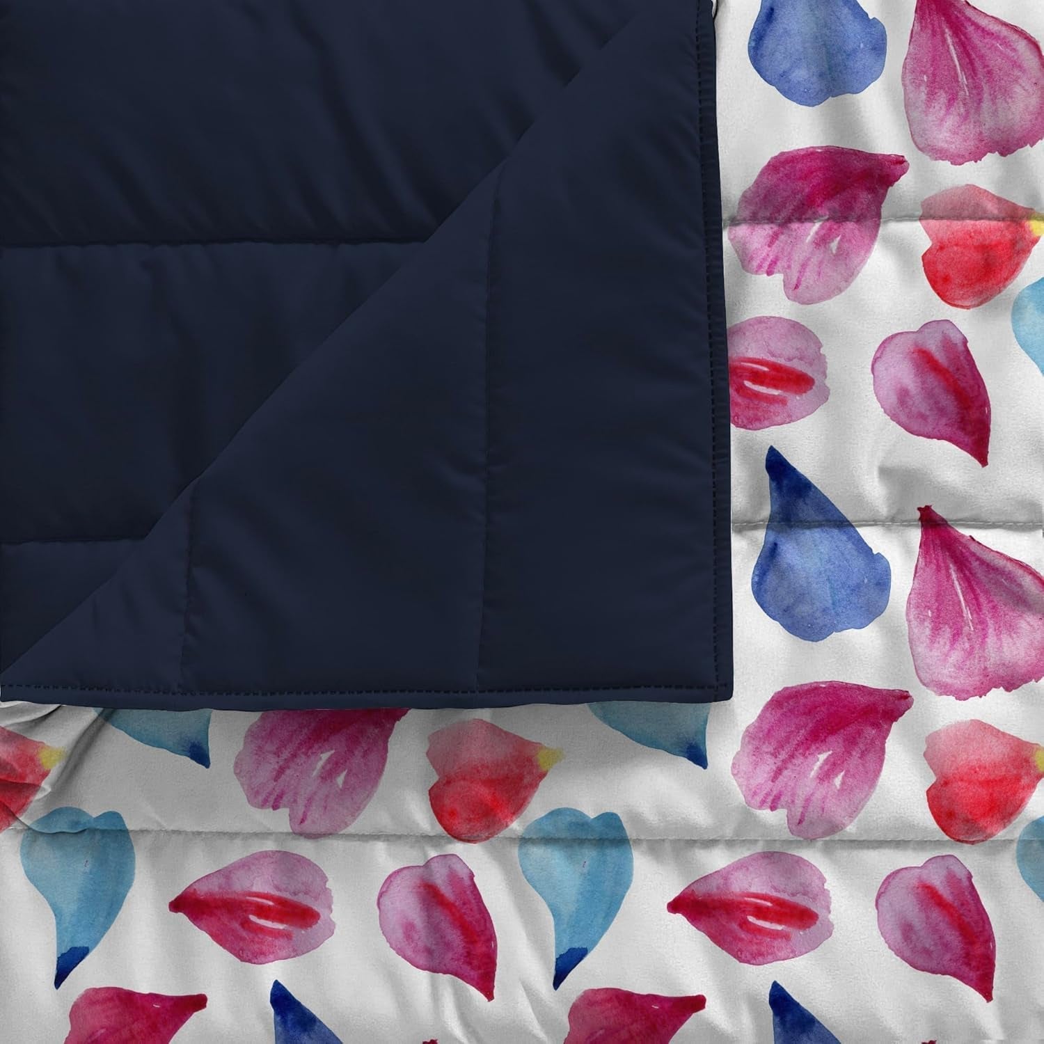 Zomerdekbed met fantasieprint, polyestervulling, Bloemblaadjes, 260X270Cm Dekbedden en dekbedden Naty Shop