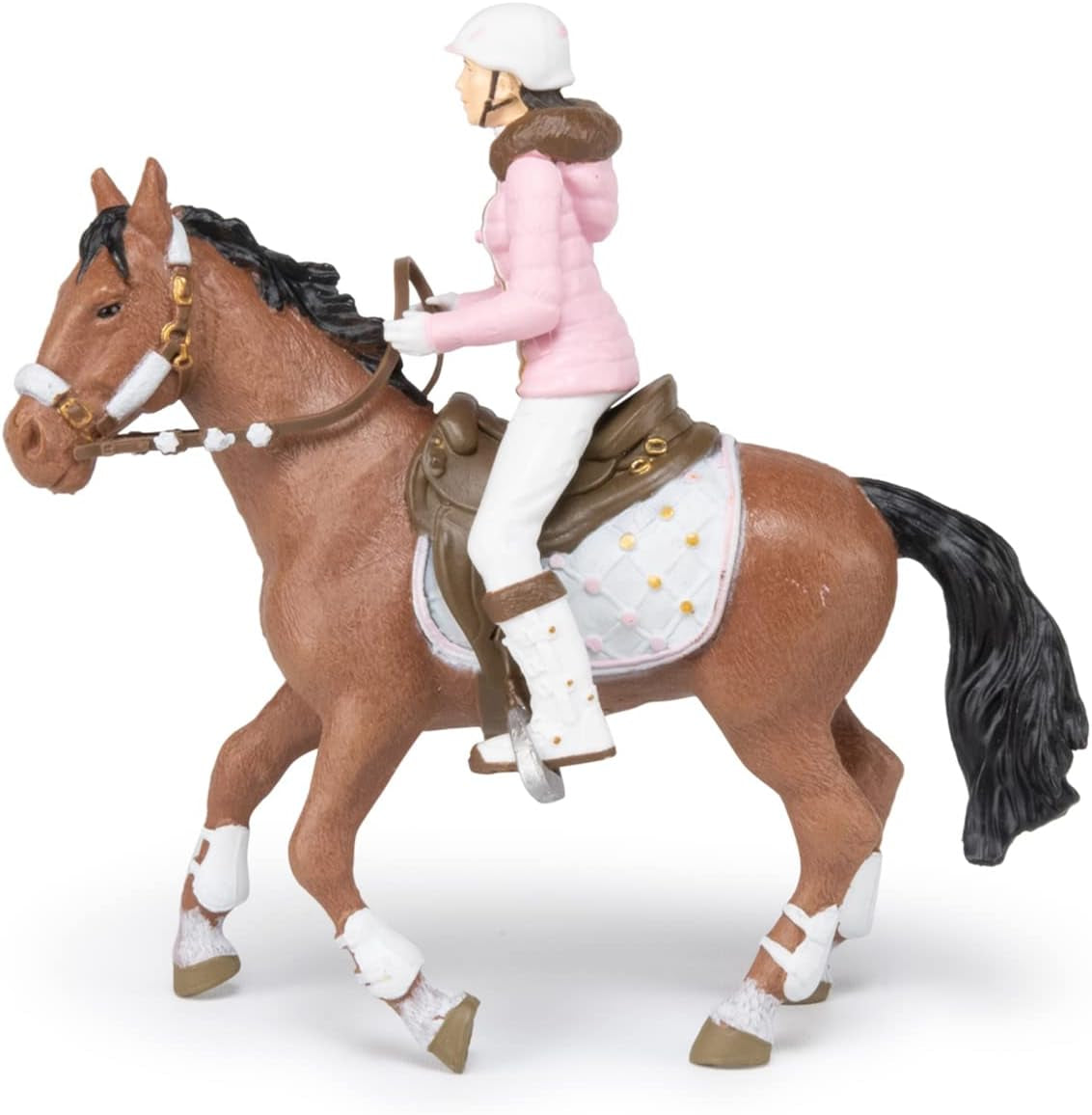 PAPO - Paardenfiguur - Rider Fashion Winter, passie voor paardrijden, speelgoed voor kinderen vanaf 3 jaar. Actiefiguren van Naty Shop