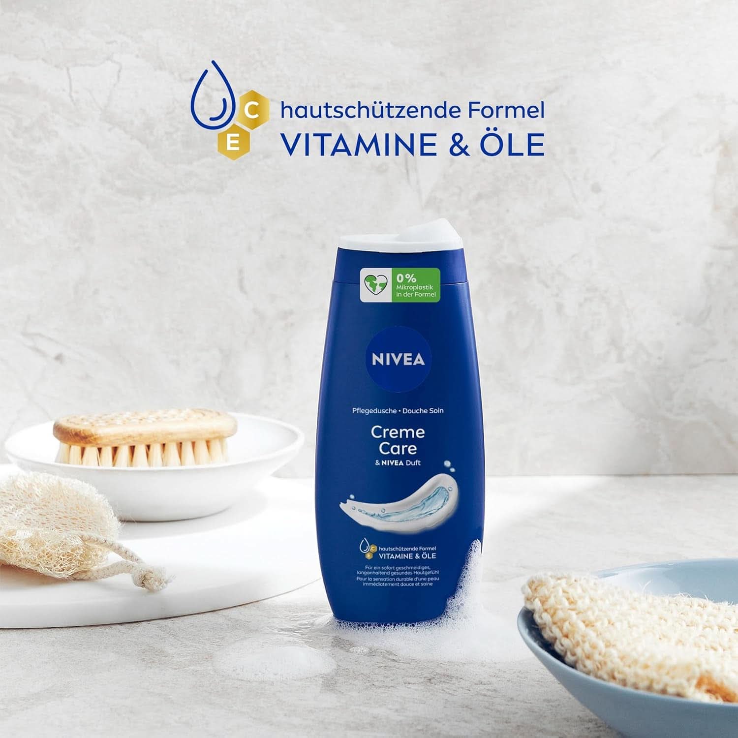 NIVEA Creme Care, douchegel met vitamines en essentiële oliën, 250 ml Douche en bad Naty Shop