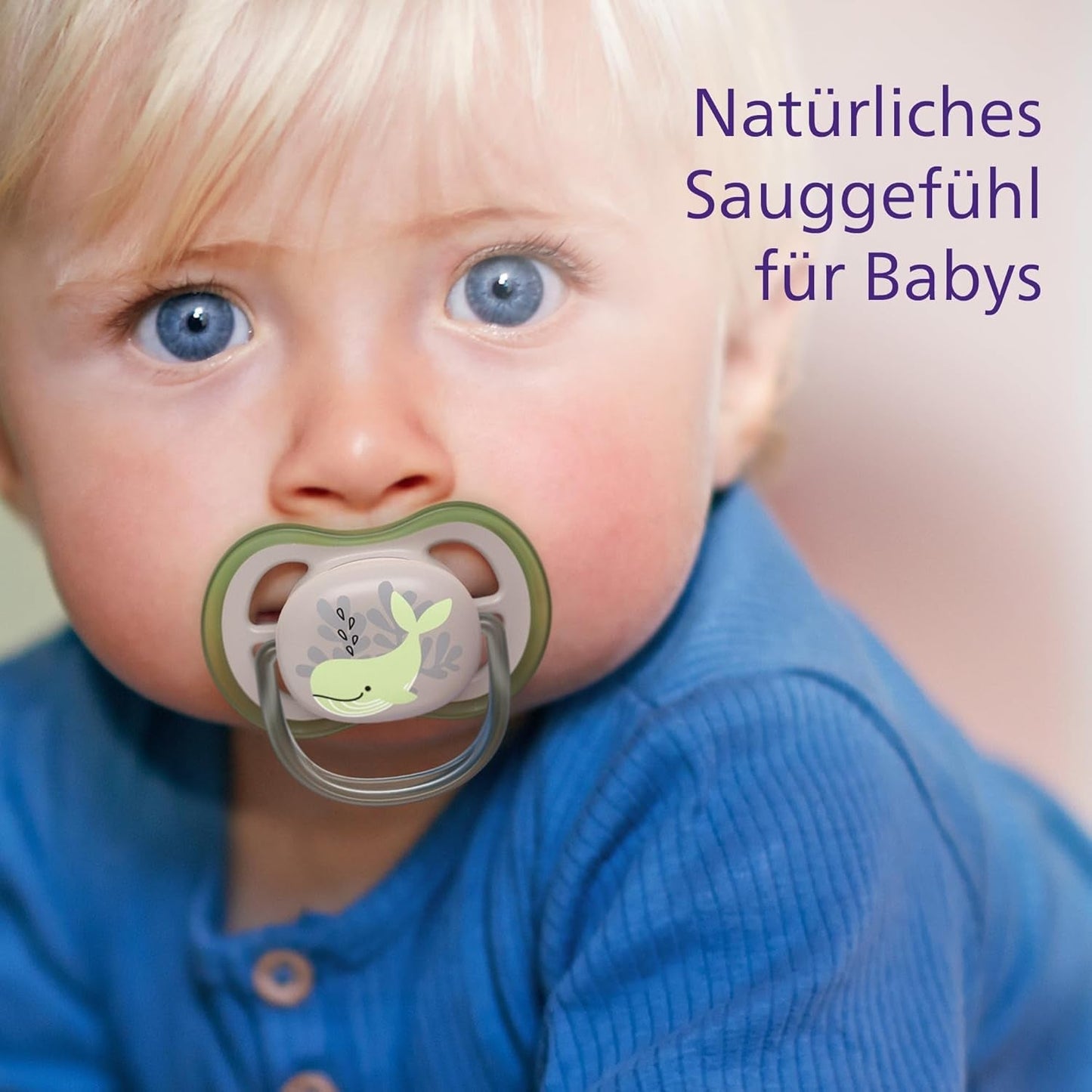 Philips AVENT ultra air-fopspenen - verpakking van 4 BPA-vrije, ademende fopspenen voor baby's van 6-18 maanden, inclusief draagtas en sterilisatie, schildpad-/walvispatroon (model SCF085/66)
