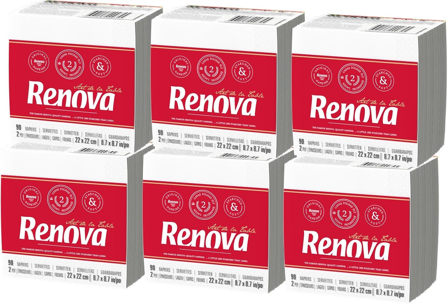 Renova doekjes - 3 pakken van 540 stuks
