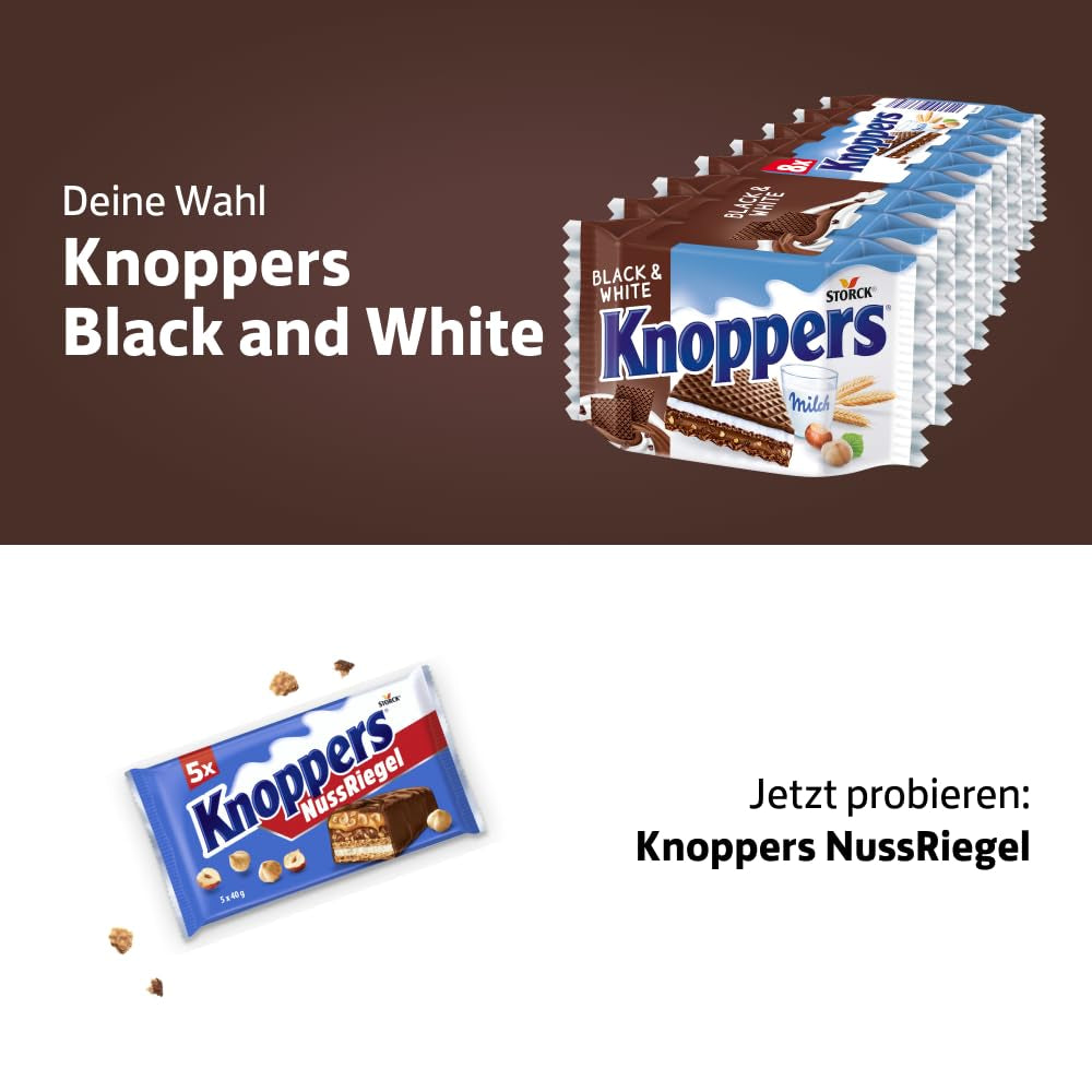 Zwart en Wit – 2 x 200 g (2 x 8 stuks) – Wafelschijfjes gevuld met donkere cacaowafels, stukjes zwart deeg, melk en nougatcrème