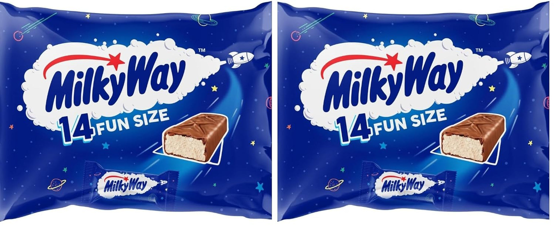 Mini Bulk Chocoladepakket, Mini Chocoladerepen met Nougat Crème Karamel, 227g, Chocolade Cadeau Idee, Groot Chocoladepakket
