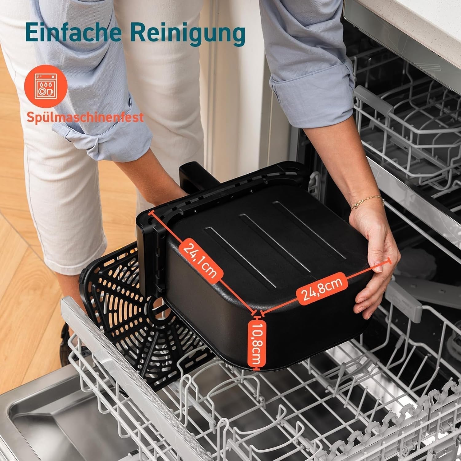 COSORI Heteluchtfriteuse Airfryer, 12-in-1 Luchtfriteuse XXL 6,2L, Heteluchtfriteuse met kijkvenster en roerherinnering, 80 recepten Huishoudelijke apparaten Naty Shop