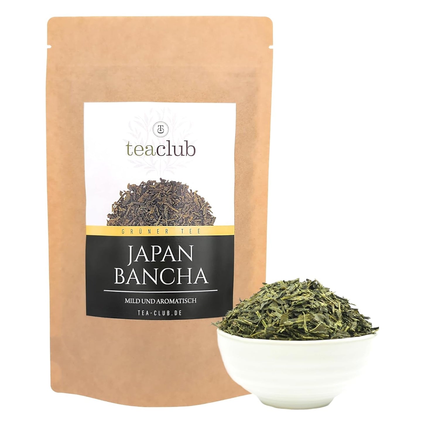 Bancha Japanse groene thee los 100 g, aromatische en delicate Japanse groene thee, Teaclub Green Tea