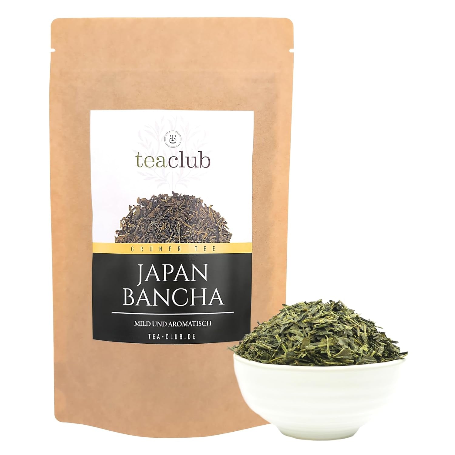 Bancha Japanse groene thee los 100 g, aromatische en delicate Japanse groene thee, Teaclub Green Tea
