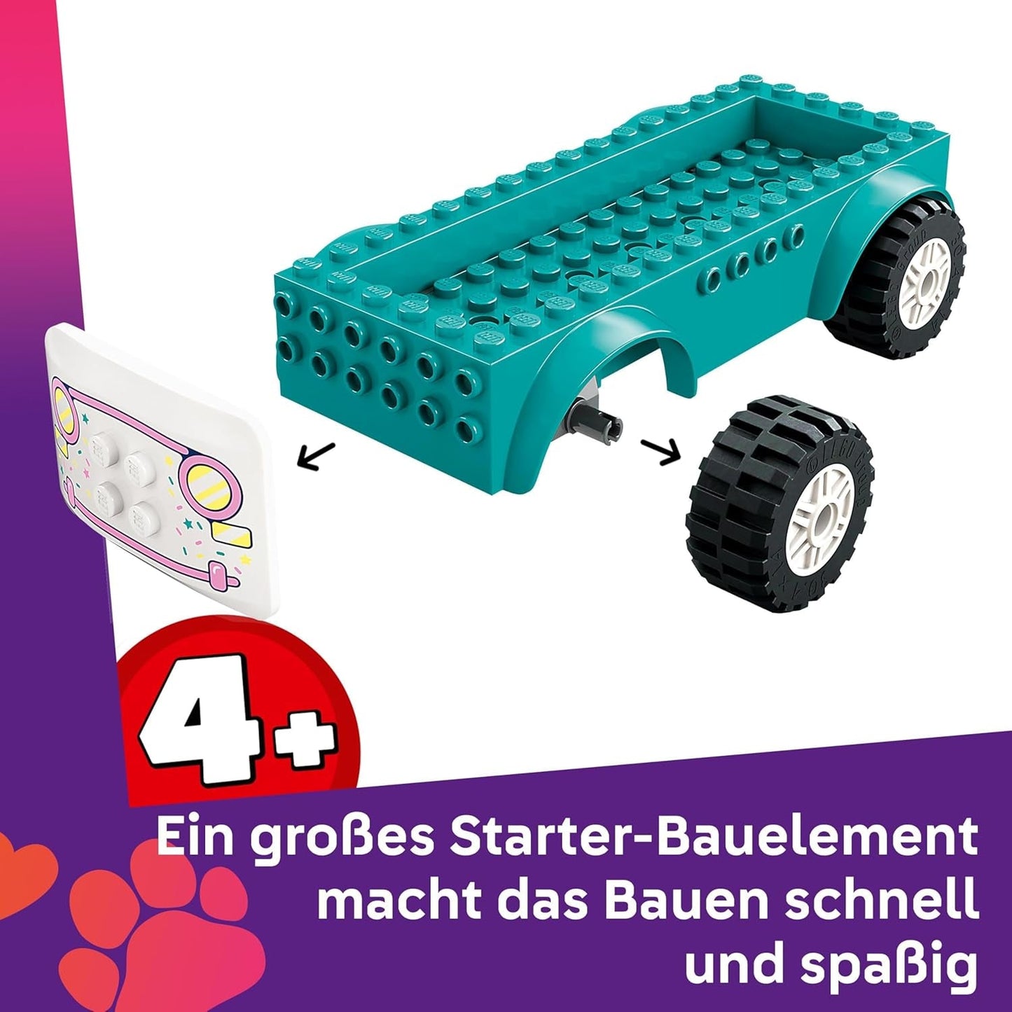 LEGO Friends Heartlake City IJscowagen Fantasiespelset 2 figuren en een konijntje Bouwset 4 jaar oude meisjes Speelgoedfiguur Minifiguur Bouwspeelgoed 42644 Bouwsets Bekijk de LEGO-Store