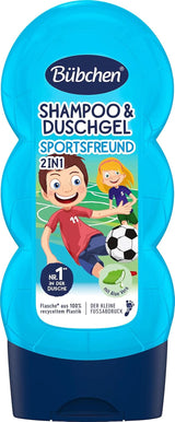 Bübchen Sportsfriend 2In1, Shampoo en douchegel, 230 ml Douche en bad Naty Shop