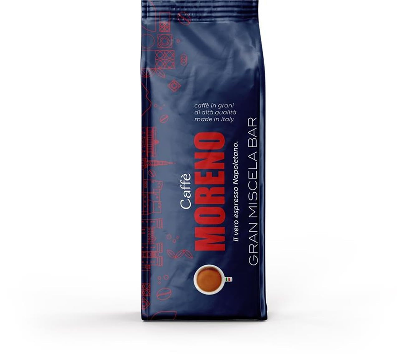 Espresso Gran Miscela Reep 1 kg hele koffiebonen - ideaal voor machines met portafilter