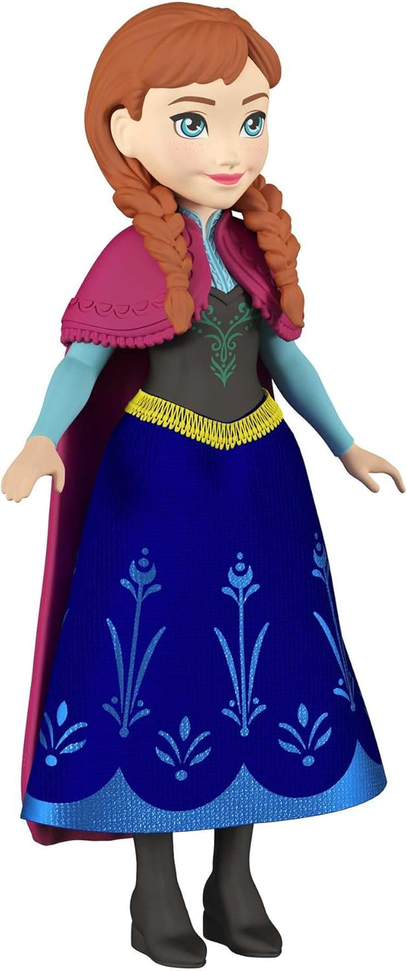 Mattel DISNEY De ijskoningin Anna & Sven pop en dierenfiguur, geïnspireerd door de geanimeerde personages, beweegbare ledematen, afneembare rok en cape, voor kinderen vanaf 3 jaar, HLX03 Naty Shop-poppen