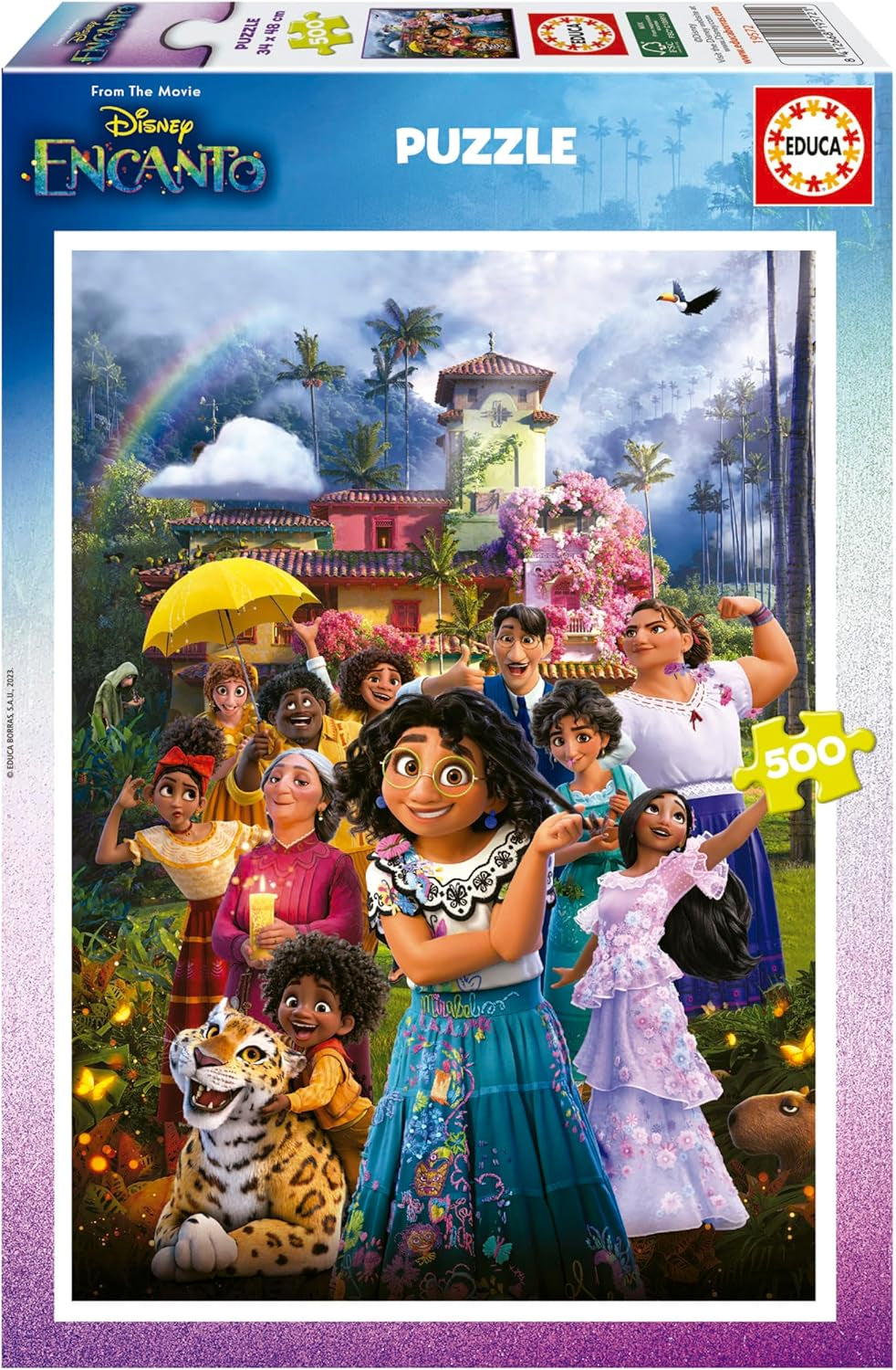 Educa - Puzzel 500 stukjes voor volwassenen | Disney Encanto, puzzel 500 stukjes voor volwassenen en kinderen vanaf 11 jaar, puzzel voor kinderen (19572) Puzzel Naty Shop Standaard titel
