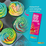 Decocino Neon Voedselpasta Rood - Hoge dosis kleurstof - Voor het kleuren van taarten, muffins, cupcakes - Smaakloos