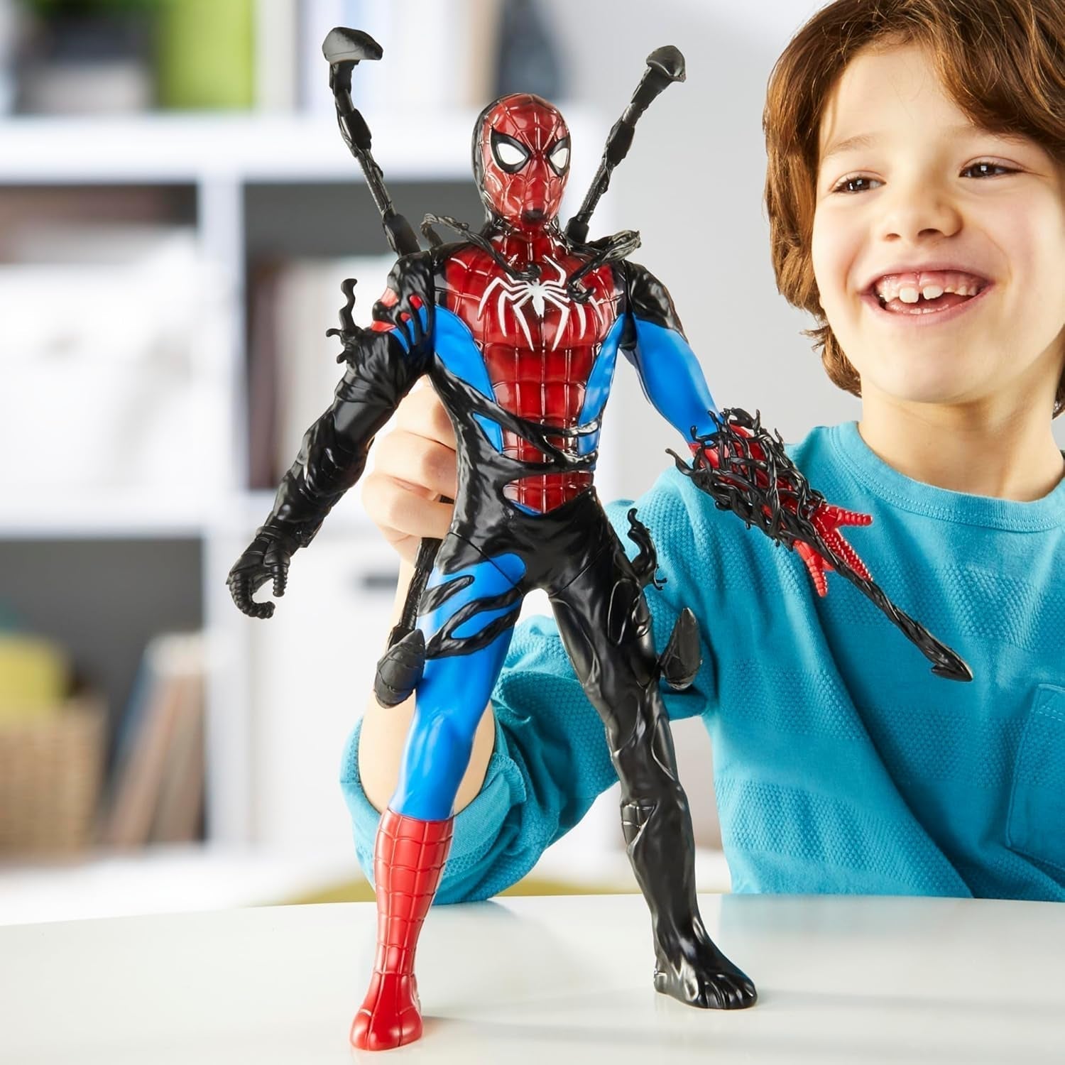 Marvel Spider-Man Venomversus Spider-Man Color Changer-actiefiguur met accessoire Actiefiguren Naty Shop