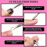 FANDAMEI manicureset, buffer voor gelnägel, nagelfeile 100/180, nagelfeilen voor gelnägel, nagelhautschieber, buffer voor gelnägel, feilen voor gelnägel, nagelzange, nagelfeilen set, manicure- en pedicureset