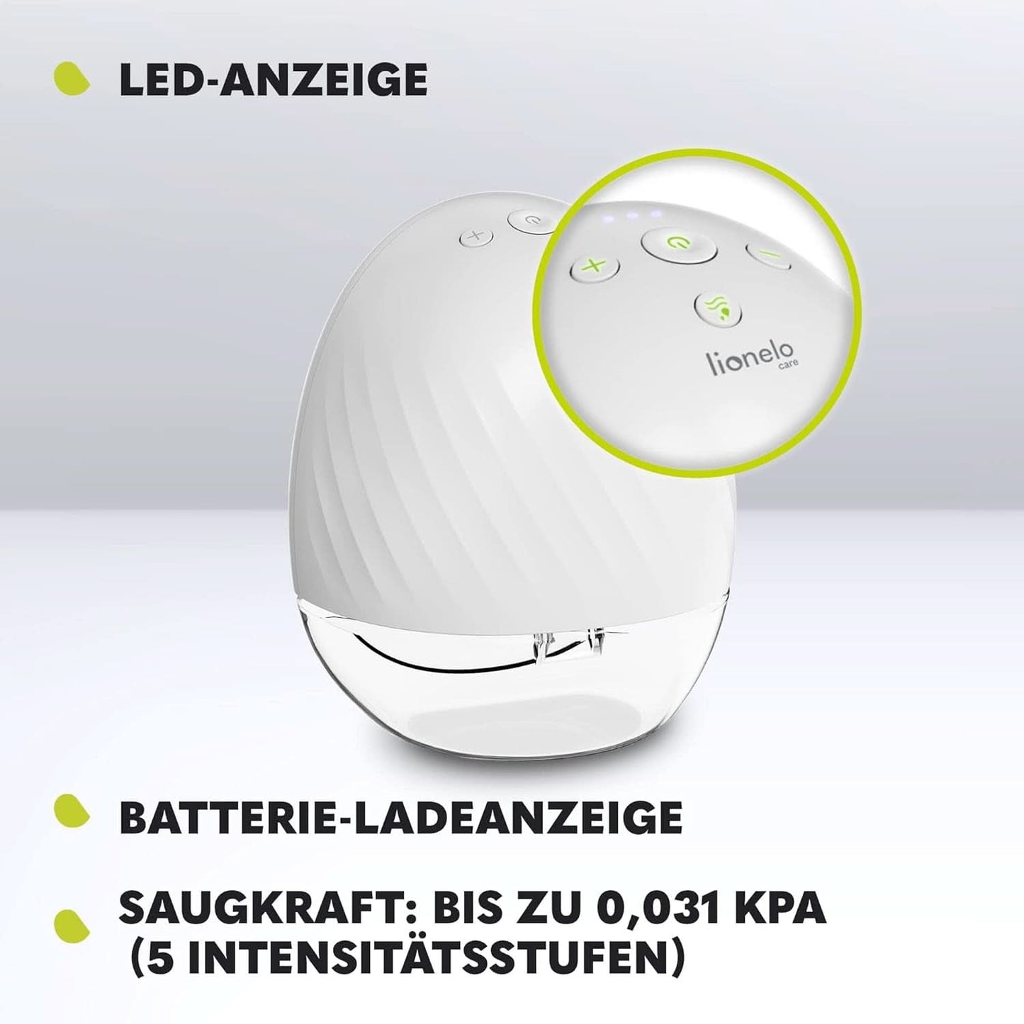 Elektrische borstkolf LIONELO Fidi Free 2, massagemodus, 5 intensiteitsniveaus Accessoires Voeding en borstvoeding Bebe Naty Shop