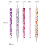 31 Stück Professionelle Nagel Pinsel Set, Dual-Ended Nagelpinsel, Pinsel Für Gelnägel, Acryl Nail Art Pen, Nail Art Dotting Tools, Nagelborstel voor DIY Nagelkunst Salon Design