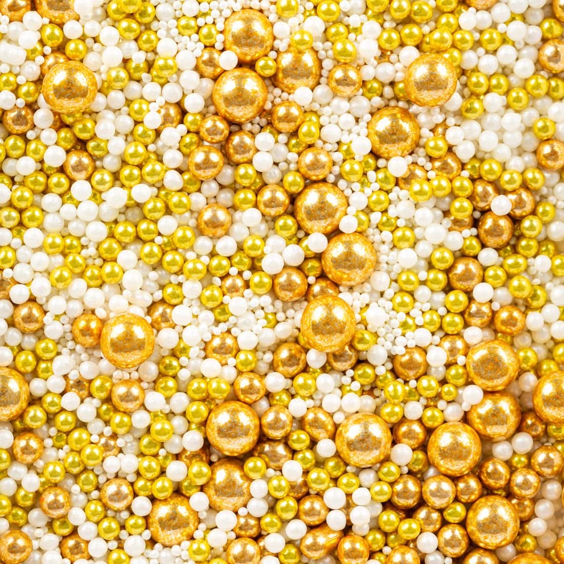 Super Streusel Gold Glimmer, Kerstthema Hagelslag, 180 gram Hagelslag Naty Shop 180 gram