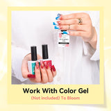 Makartt Blooming Gel Nagellak - 15ml Blooming Gel Nagellak Extender met Marmeren Kleur, Gelverf, DIY-Manicure Nagelontwerpen, Bloemen, Dieren, Waterverf, Magische Manicureset