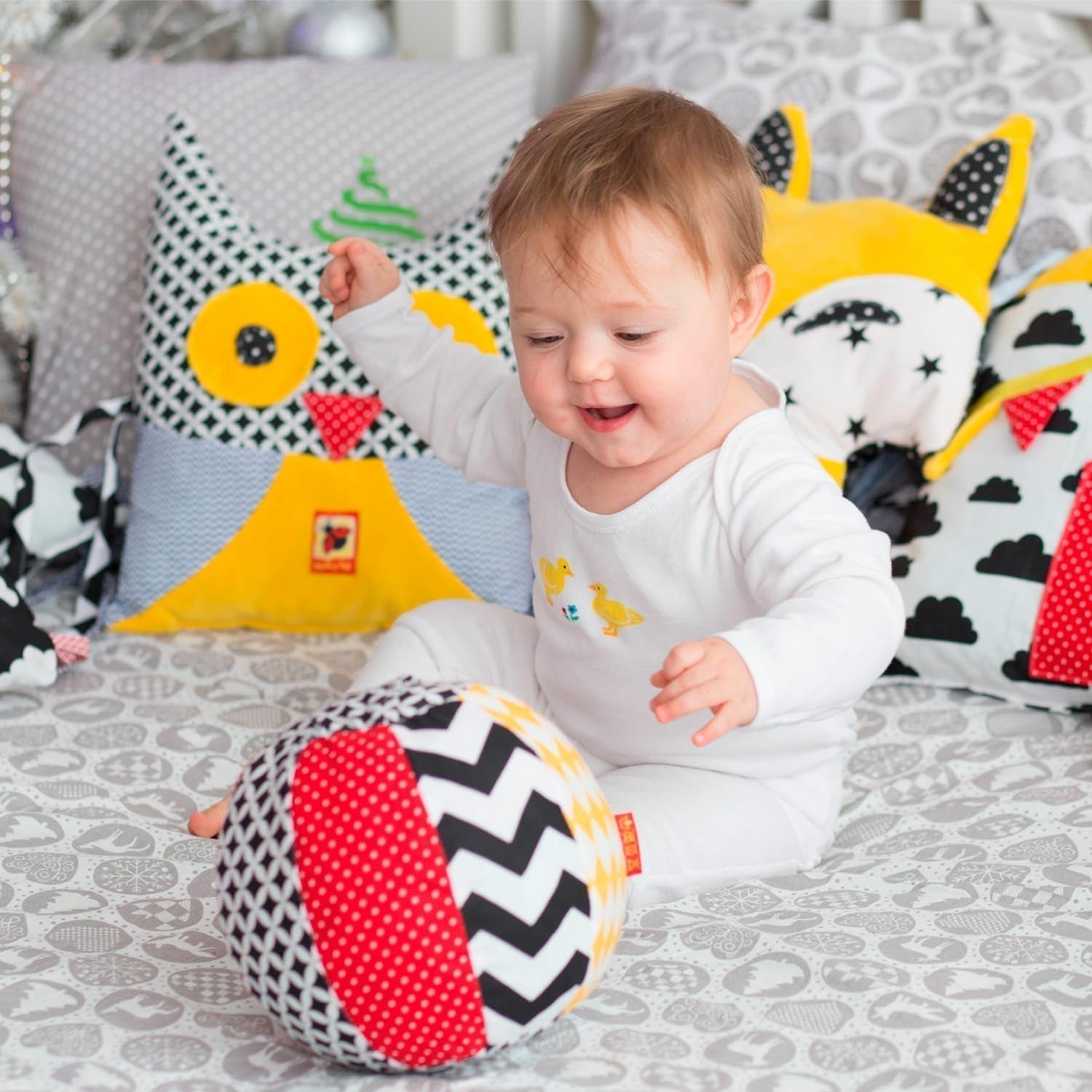 magdum 2 set baby kubusspel + stoffen bal - motoriek speelgoed vanaf 1 jaar - speelgoed voor kinderen 6 maanden - Montessori speelgoed - educatief speelgoed 1 jaar - cadeau voor kinderen - bal voor kinderen - kubus voor kinderen - cadeaus voor kinderen Speelgoed Bebe Naty Shop