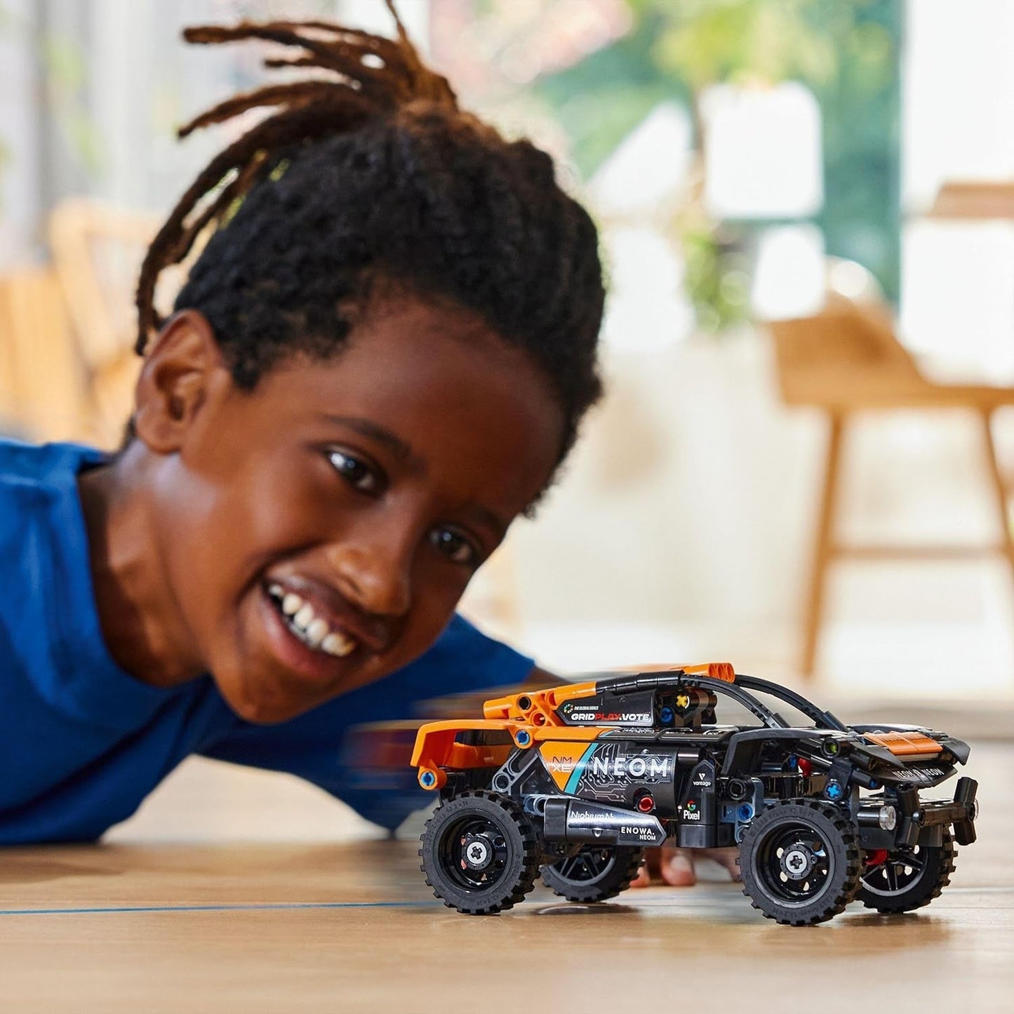 LEGO Technic NEOM McLaren Extreme E racewagenset, motorspeelgoed voor kinderen, bouwbare windwagen, technisch cadeau voor jongens en meisjes vanaf 7 jaar 42166 Bouwsets Besuche in LEGO-Store
