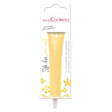 Scrapcooking - Pastelgele suikerpen - Gele schrijfsuiker 25g - Decoratieve eetbare suikerpen - Schrijven en tekenen - Etikettering van fondant, glazuur, cakes - 6804