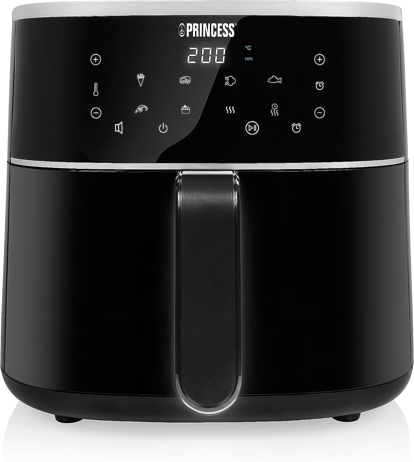 Princess Digitale Heteluchtfriteuse - Variabele bakinhoud - Maximaal 8 liter - 6 vooraf ingestelde programma's Apparaten Naty Shop 6 liter