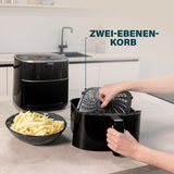 Princess Digitale Heteluchtfriteuse - Variabele bakinhoud - Maximaal 8 liter - 6 vooraf ingestelde programma's Apparaten Naty Shop