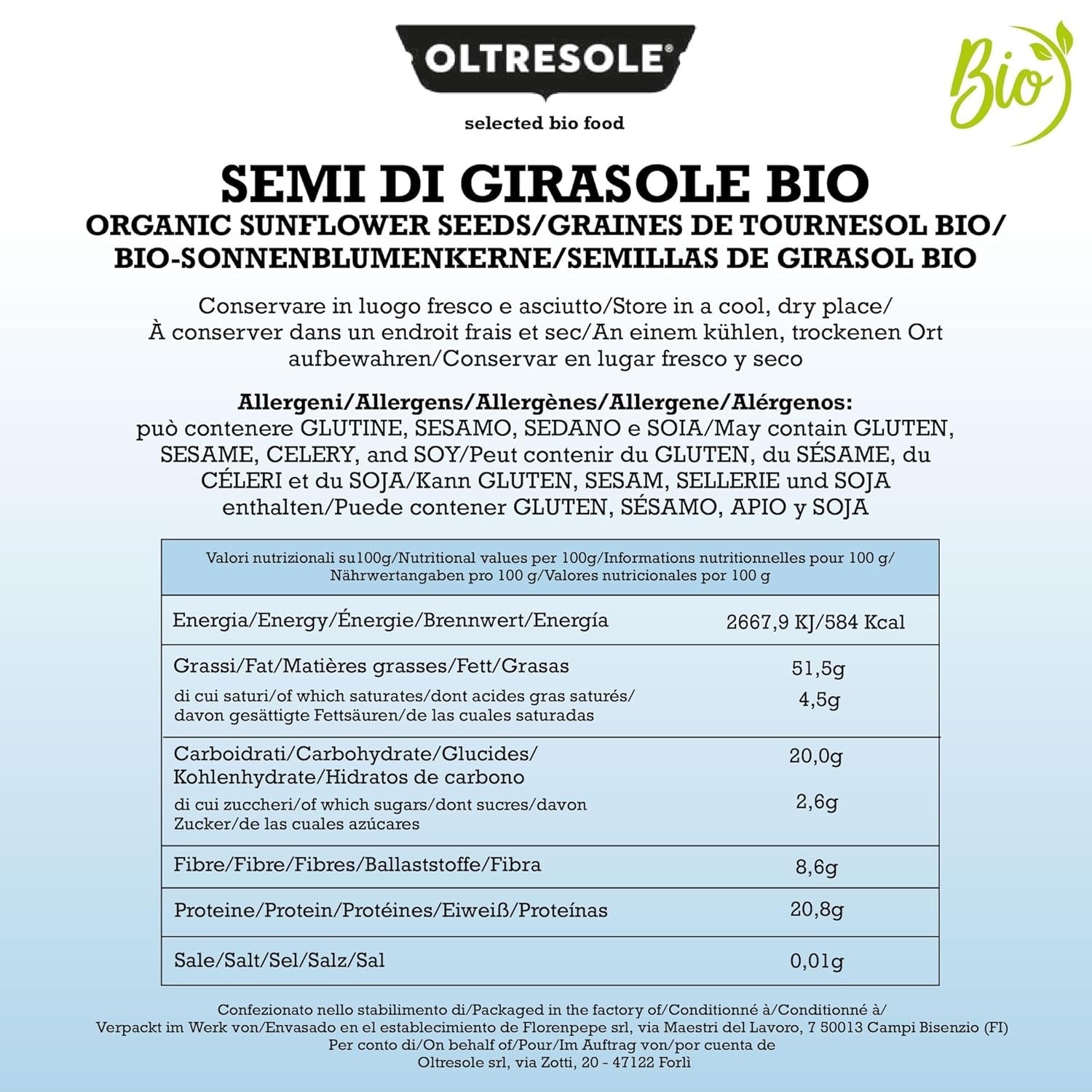 Biologische Zonnebloempitten 3kg, rauwe, gepelde, ongebrande en ongezouten biologische zonnebloempitten, rijk aan vezels en voedingsstoffen, ideaal als tussendoortje en voor recepten