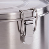 Tatonka Voedselkom - Roestvrijstalen voedselcontainer / kom - Met deksel, bevestigingsclips en volumeschaalverdeling - 0,5L / 0,75L / 1L volume Voedselbewaardozen Naty Shop