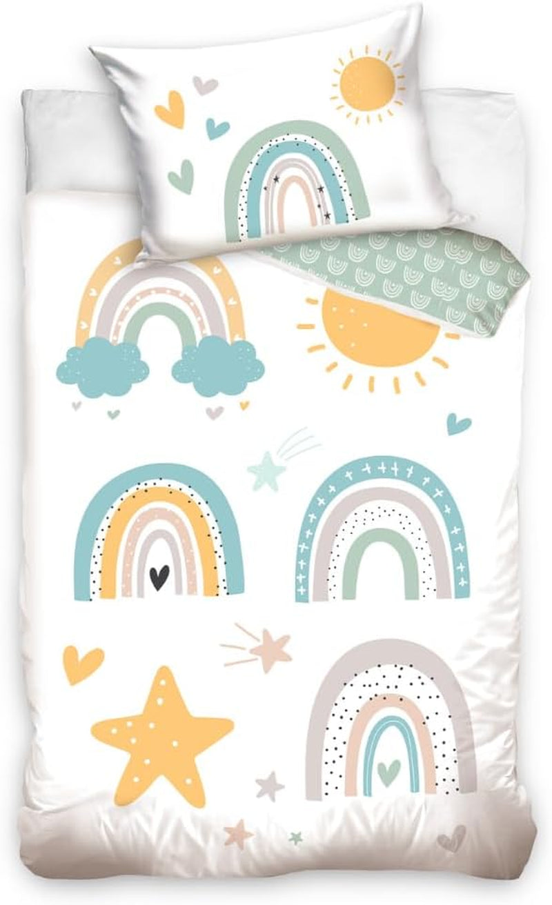 Beddengoed voor jongens, diverse motieven, 100% katoen Beddengoed - kinderen Naty Shop Curcubeu