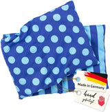 Kersensteenkussen Magnetron- en ovenbestendig - Blauw met strepen en stippen I Handgemaakt I Gemaakt in Duitsland I Ca. 20 X 60Cm I Oeko-Tex katoen I Nekkussen Cervicale orthopedische kussens Naty Shop Standaard titel