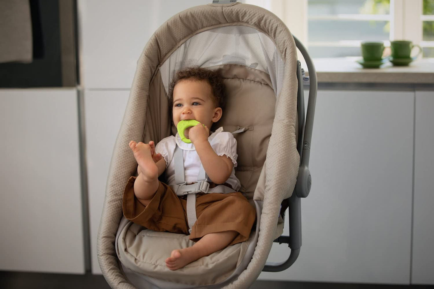 CHICCO - Zachte bijtring 2 maanden + Groen
