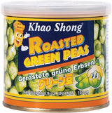 Khao Shong Gebakken groene erwten met wasabi, knapperige erwten in een pittig beslag, een vetarm alternatief voor noten, medium pikant, 1 blik van 140 g | 140 g (1 pakje)