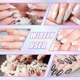 Sullarpek 6 Stück Nagel Pinsel, Nail Art Pinsel, Pinsel Nageldesign, Nagel Pinsel Set, Nail Art Dotting Tools Mit 1 Sponge Brush Applikator, Nageldesign Zubehör Für DIY Nail Art Design