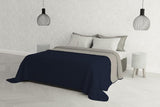 Italiaans beddengoed Estivo eenpersoonsbed, linnen, Aqua, 170 X 270 Cm Dekbedden en dekbedden Naty Shop Grigio Chiaro/Blu Scuro 260 X 270 Cm