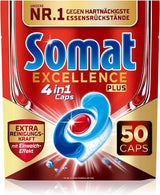 Somat Excellence plus 4In1 Caps (50 Caps), Naty Shop vaatwastabletten