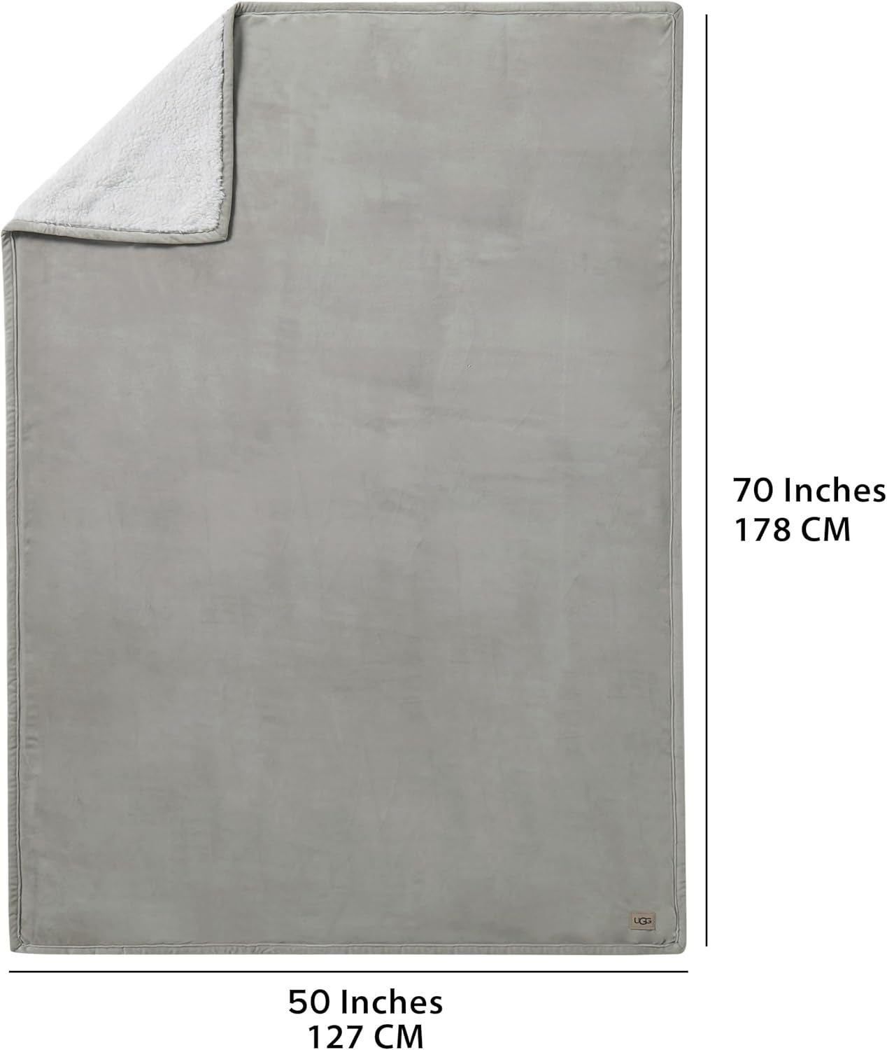 UGG 01465 Bliss Sherpa deken Volledig omkeerbaar voor bank of bed Machinewasbaar Gemakkelijk te onderhouden Zacht pluche Oversized luxe dekens 178 x 127 cm Seal Naty Shop Dekbedden en dekbedden
