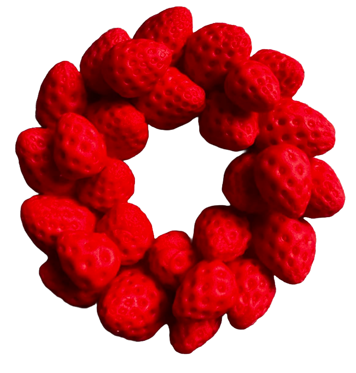 Eetbare decoratie van suikerpasta, Strawberry Crown Sugar Paste Decorations Naty Shop