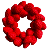 Eetbare decoratie van suikerpasta, Strawberry Crown Sugar Paste Decorations Naty Shop