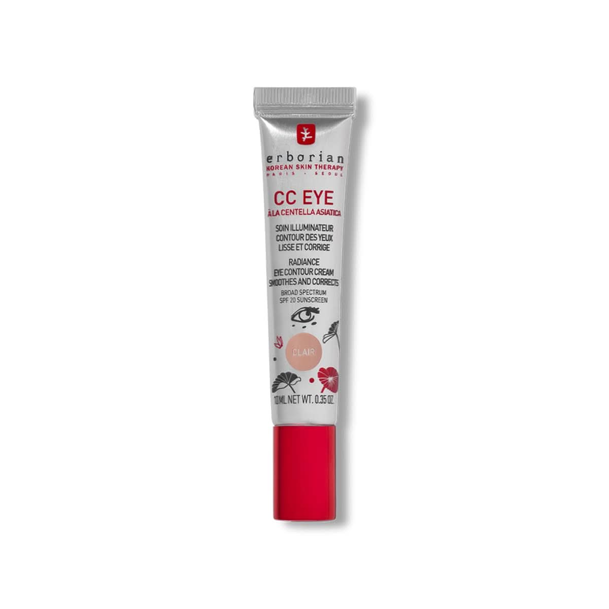 Erborian - CC Oogcrème Goud met Centella Asiatica - Oogcontourcorrector Cosmetica en Schoonheid Naty Shop Cc Eye Light